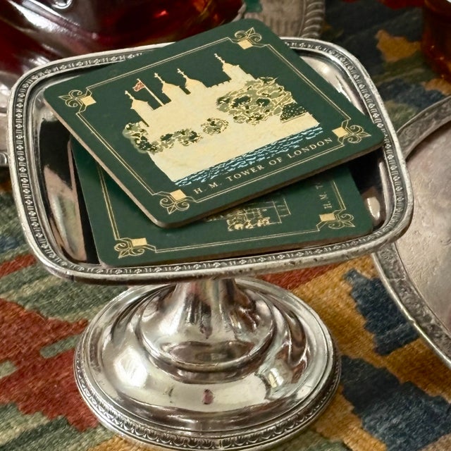 International Silver 1940s Hotel Silver Plate Platter Pedestal Candy Dish, “The Roosevelt Nyc” For Sale - Image 4 of 10