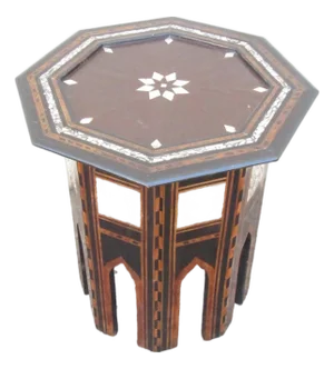 Antique Moroccan Inlaid Table