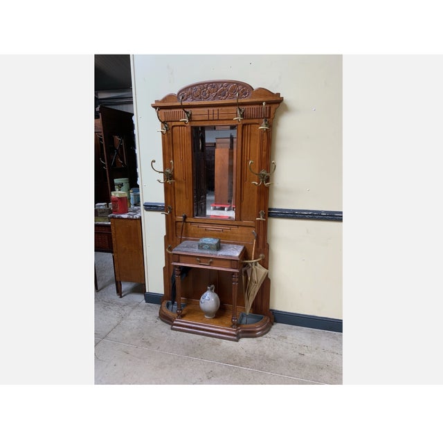 Antique Art Nouveau Wardrobe, 1910 For Sale - Image 6 of 11