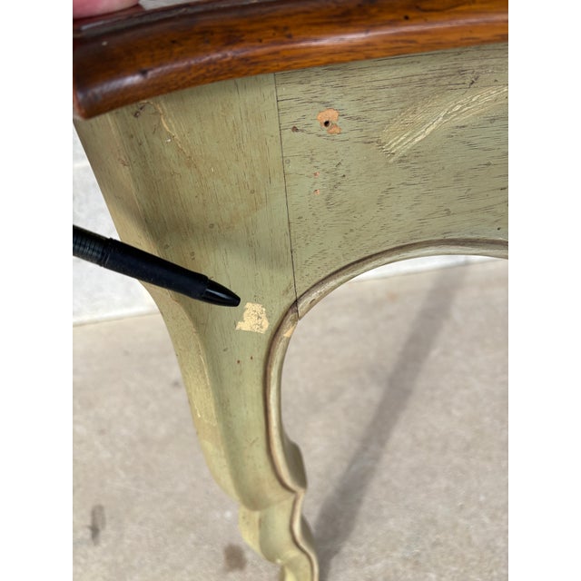 Heritage Grand Tour Country French Style Walnut Writing Desk For Sale - Image 12 of 16