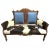 'Desperado Eastlake' 19th Century Rocking Chair Reupholstered in Cowhide and Denim 23" X 23" X 40" For Sale - Image 9 of 10