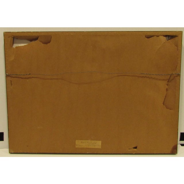 1960s Framed 1967 Ashford St Mary the Virgin Church Brass Rubbing County Kent England For Sale - Image 5 of 6