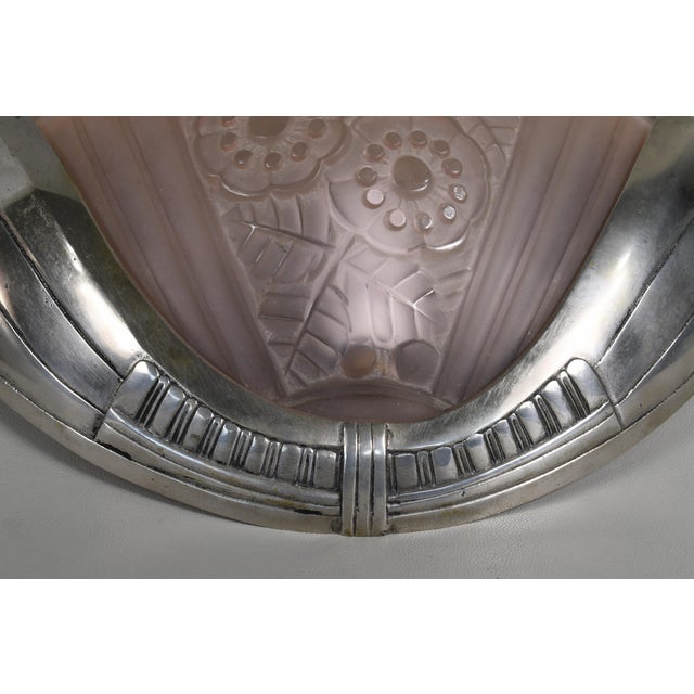 French Art Deco Wall Sconces by Viarme 1930 France - A Pair For Sale - Image 9 of 10