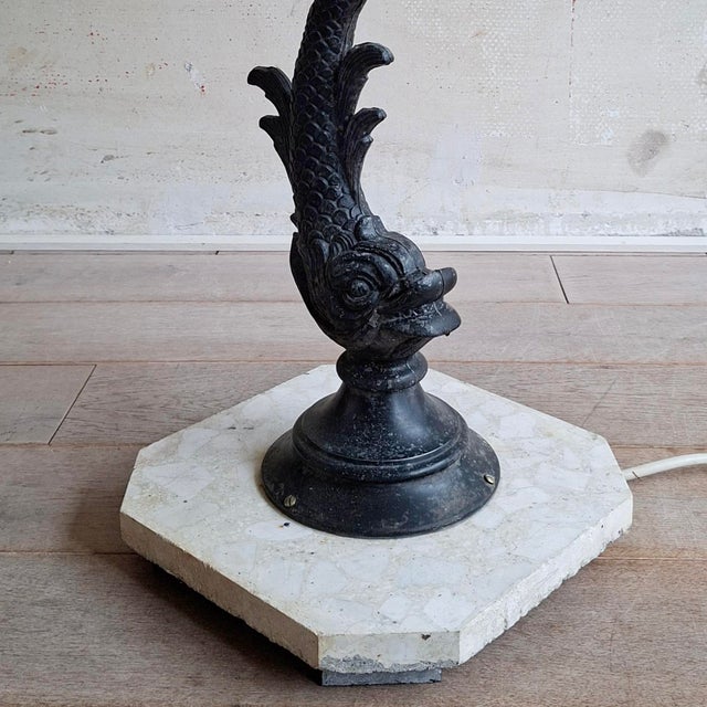 Mid-Century Modern Dolphin Garden Lamp, 1950s-1960s For Sale - Image 3 of 5