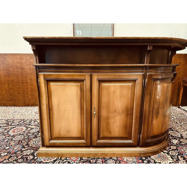 English Corner Bar with Bar Stools, Set of 5 For Sale - Image 9 of 18