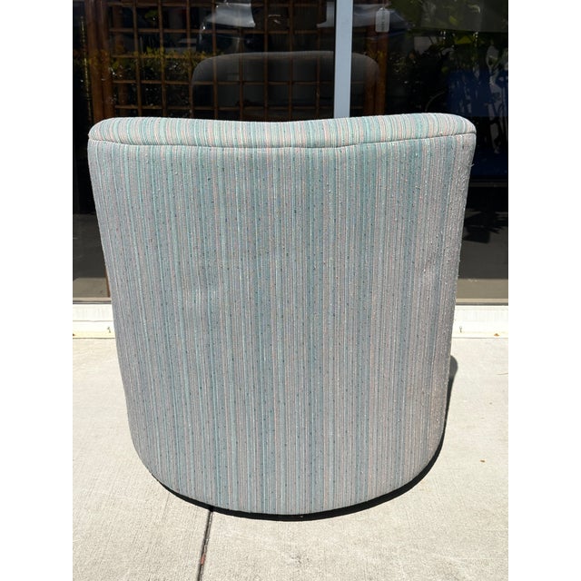Postmodern Chair With a Matching Crescent-Shaped Ottoman From 80's For Sale In Miami - Image 6 of 8