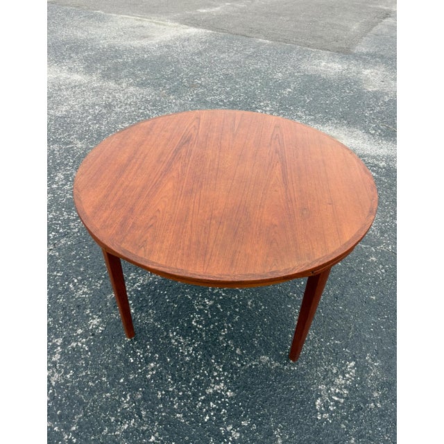 Mid 20th Century Mid 20th Century Dyrlund Danish Teak & Rosewood Lotus Dining Table For Sale - Image 5 of 11