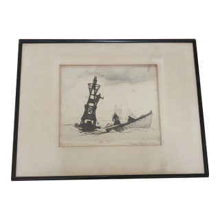 Vintage Gordon Hope Grant Signed Lithograph For Sale