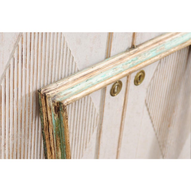 18th Century Italian 18th Century Green and Cream Painted Wooden Rectangular Frame For Sale - Image 5 of 12