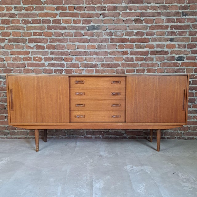 Wood Sideboard in Teak, Denmark, 1960 For Sale - Image 7 of 7