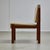 Angular Teak and Leather Chair with Copper Details, 1970s For Sale - Image 4 of 18