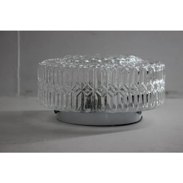 Ceiling or Wall Glass Lamp, Czechoslovakia, 1970s For Sale - Image 6 of 7
