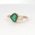 14k Gold Ring With Natural Diamond and Trillion-Cut Emerald, New For Sale - Image 13 of 18