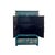 Distressed Teal Green Golden Floral Graphic Side End Table Nightstand For Sale - Image 4 of 11