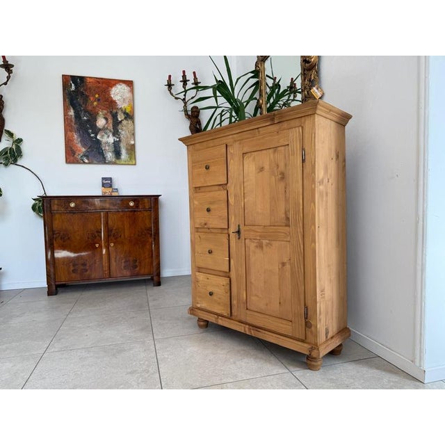 Rustic Farmhouse Pantry Cupboard For Sale - Image 5 of 13