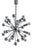 Sputnik Italian Chrome Chandelier with Twelve Lights attributed to Goffredo Reggiani, 1970 For Sale