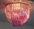Murano Ceiling Linght Chandeliers with Pink Triedri Murano Glasses, 1995, Set of 2 For Sale - Image 9 of 14