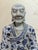 W-19cm,H-32cm This hand-carved blue and white porcelain statue depicts The Eighteen Arhats, a traditional Chinese Buddhist...