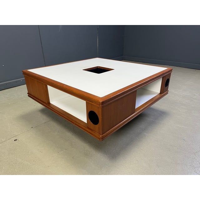 Space Age Wooden Coffee Table, 1960s For Sale - Image 11 of 14