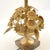 Metal Vintage Italian Gilt Metal Table Lamp, 1970s For Sale - Image 7 of 10
