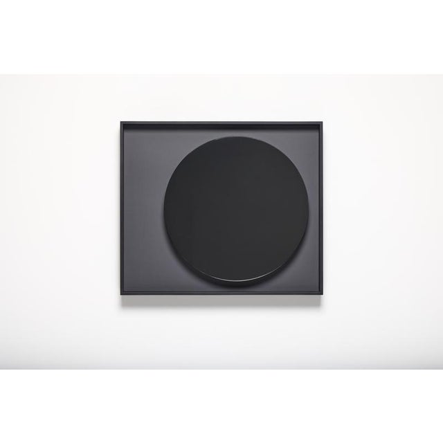 Orange Glass and Lacquered Wood Frame Mirror Moon by Reda Amalou Design For Sale - Image 11 of 15
