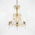 1930s Clear Crystal Chandelier with Pale Yellow and Amber Details. This six-light Italian chandelier is in good condition,...
