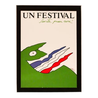 2002 Canadian Exhibition Postcard, "Festival Juste Pour Rire" From 1983 Canadian Festival Poster, Vittorio Fiorucci For Sale