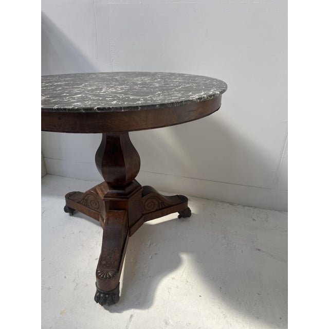 Empire Style Pedestal Table in Mahogany and Veneer, 19th Century For Sale - Image 16 of 18