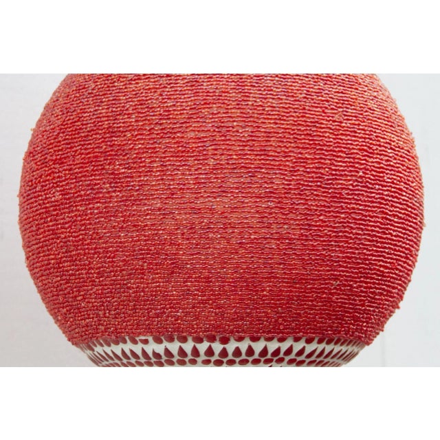 1990s Crimson Pendant Sphere Lantern For Sale - Image 5 of 9