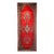 Vintage Persian Hamadan Wide Runner, Hand-Knotted Wool, Open Field Geometric Pattern, Red & Ivory. 4x10 For Sale