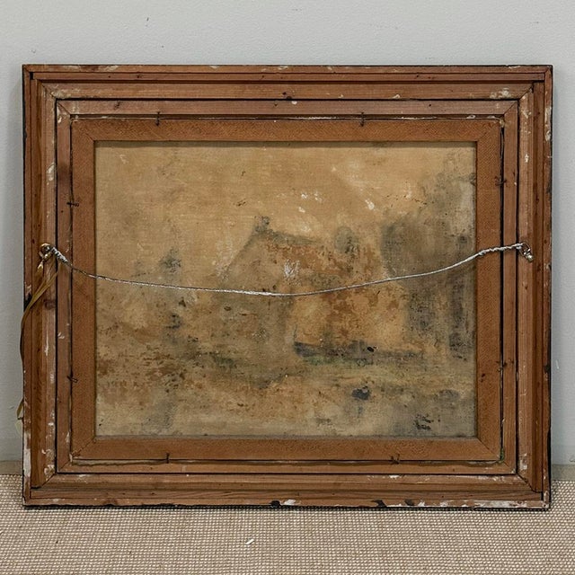 Framed Oil Painting on Canvas by Edmond De Meulenaire (1884–1963) For Sale - Image 15 of 15