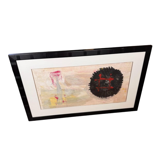 Late 20th Century Original Painting by Roberto De La Renta, Signed & Framed For Sale - Image 4 of 12