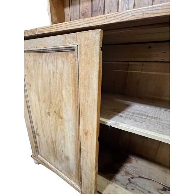 Late 19th Century Pine Kitchen Dresser with Open Shelving, 1890s For Sale - Image 6 of 10