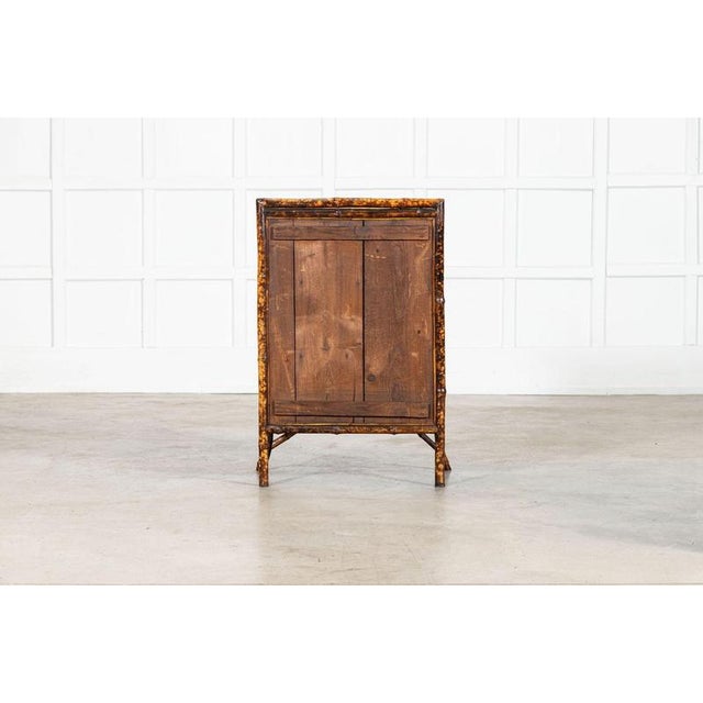 English Lacquered Glazed Bamboo Cabinet, 1880s For Sale - Image 14 of 15