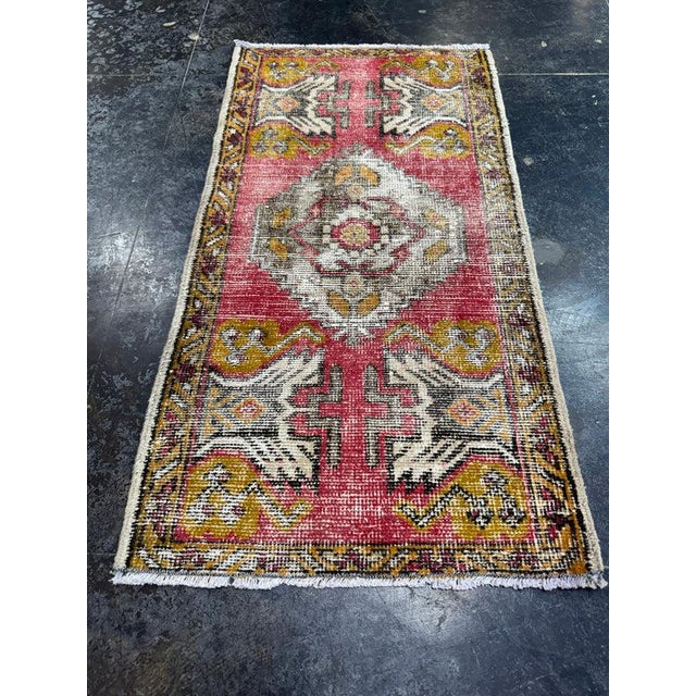 Turkish Yastik Rug 1'9" x 3'5" For Sale - Image 4 of 5