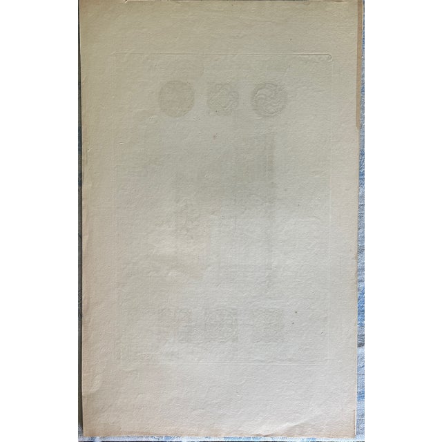 Mid 19th Century Mid 19th Century Etching Reproduction of a XV Century Church Bench by Nicolas Xavier Willemin For Sale - Image 5 of 5