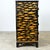 Wood Early 20th Century English Painted Chest with Fish Decoupage For Sale - Image 7 of 12