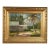 Vintage Tropical Landscape Painting With Houses by Melville F. Stark For Sale