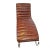 Bradley Chestnut Leather & Chrome Midcentury Modern Chaise For Sale - Image 4 of 9