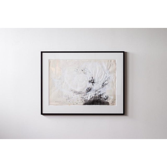 Beige Olle Bonnier, Kataklysmerna, 1960, Mixed Media, Framed For Sale - Image 8 of 8