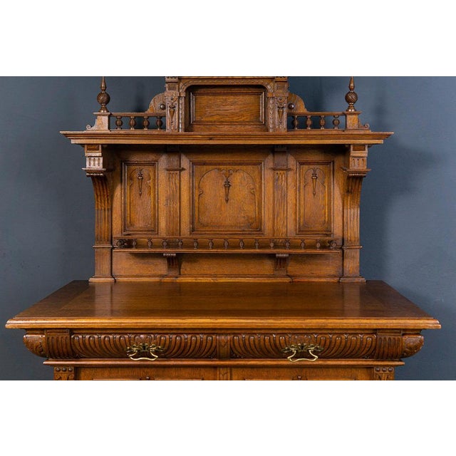 Wilhelminian Pine and Oak Buffet For Sale - Image 4 of 18