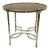 Global Views Modern Silver Finished Bamboo Leg Accent Table For Sale