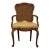 High End Vintage Solid Beech Country French Provincial Cane Back Dining Arm Chair For Sale