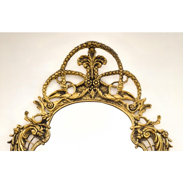 Rococo Louis XV-style Bronze Mirror For Sale - Image 10 of 13