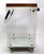 Mid 20th Century Lucite Chrome and Wood Serving Cart For Sale - Image 5 of 13