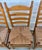 Wood Mid 20th Century Set of 6 Ladder Back Shaker Farm House Chairs With Rush Seats For Sale - Image 7 of 17