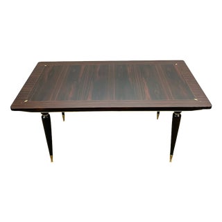 Art Deco Table in Macassar Ebony, 1940s For Sale