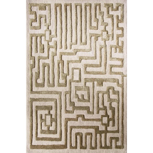 Walk the maze with the Theseus geometric rug design, named after the mythical Prince of Athens who walks King Midas' maze...