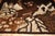 .Rare early 20th century Chinese square rug feautring a large angry tiger in a scenic background , colors primarily in...
