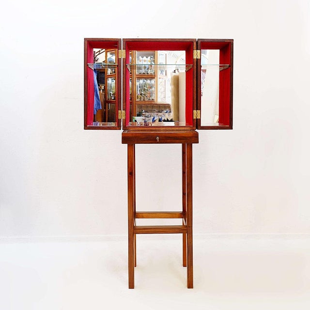 Wooden Bar Cabinet with Marquetry Details, 2010s For Sale - Image 6 of 16